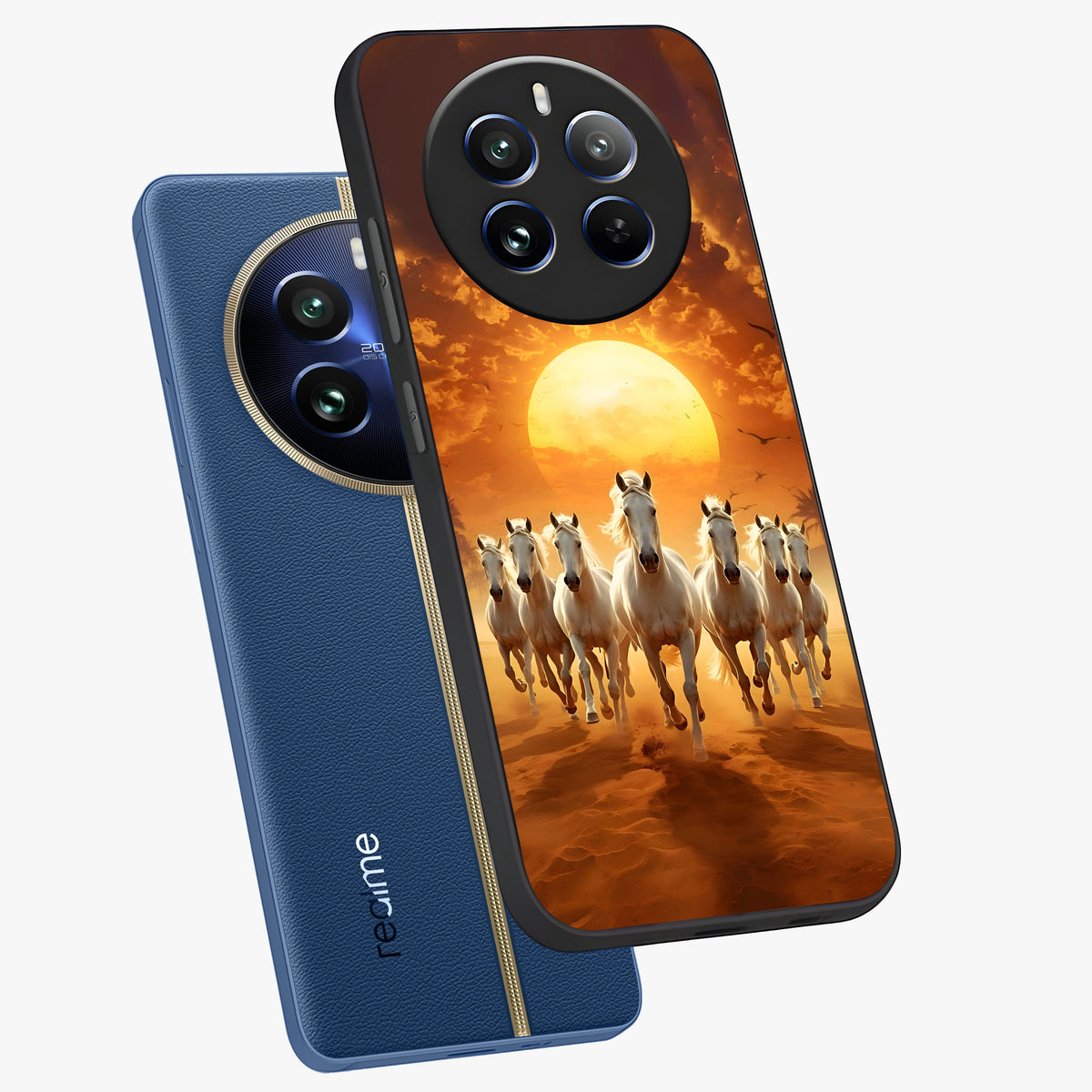 Wild Sunset Majesty Glass Case displayed in angled mockup highlighting vibrant sunset sky design with scenic aesthetic.