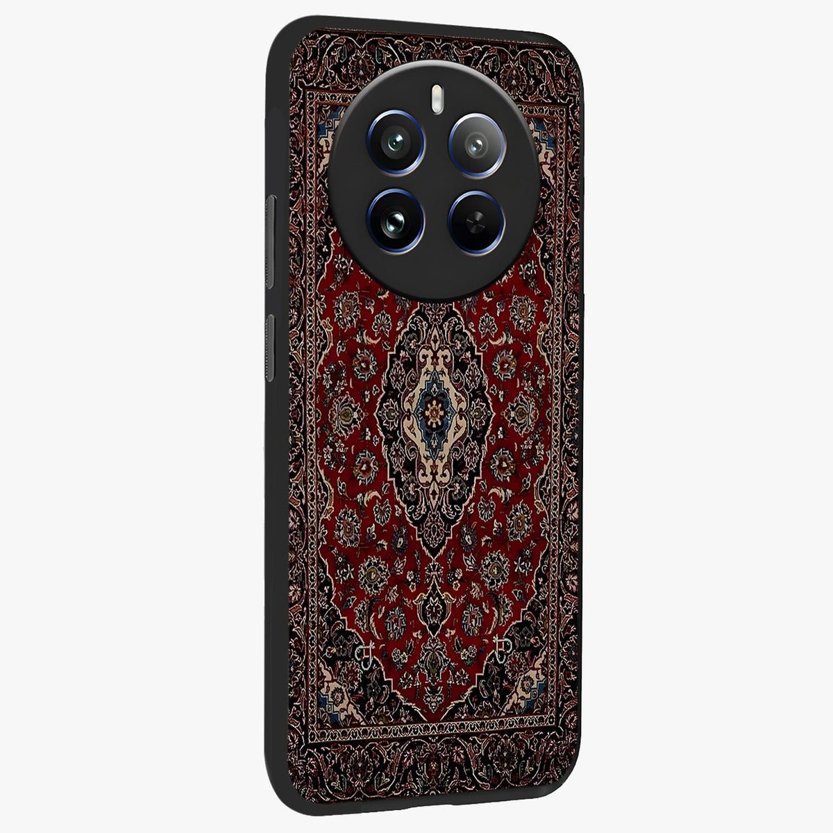 Heritage Carpet Royale Glass Case upright view showcasing detailed ornamental artwork with luxurious traditional theme.