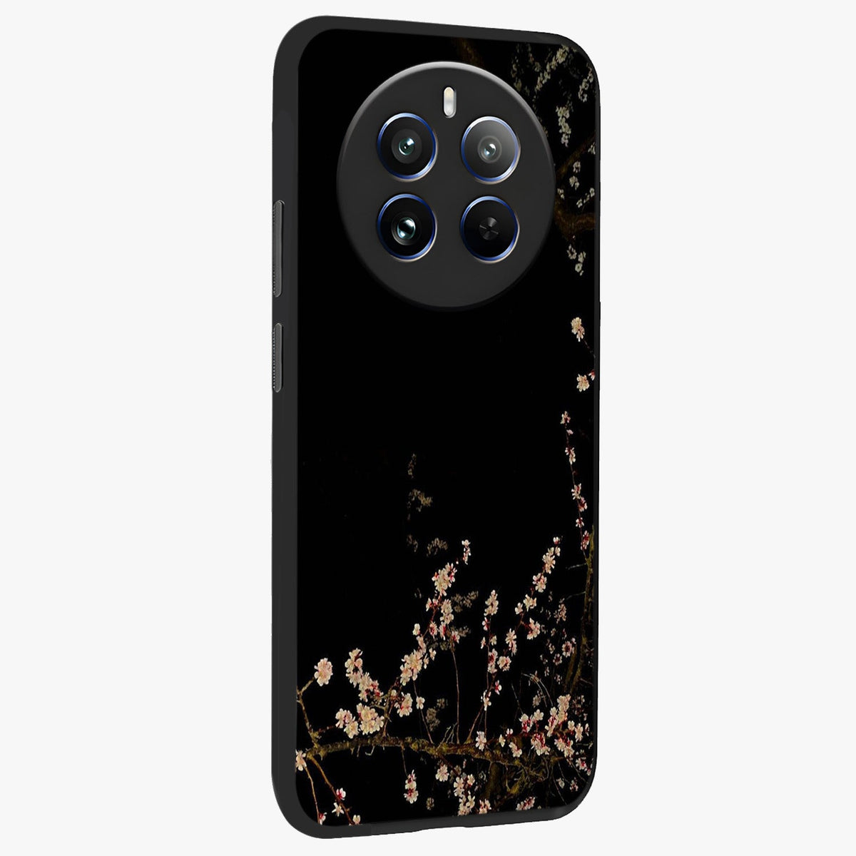 Petal Moon Light With Custom Name Glass Case upright view showcasing elegant floral moon artwork with personalized aesthetic.