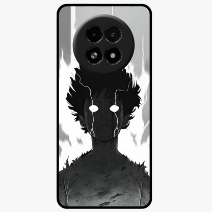 Awakened Inner Rage Glass Case showing flat back view with intense artistic artwork and glossy glass finish.