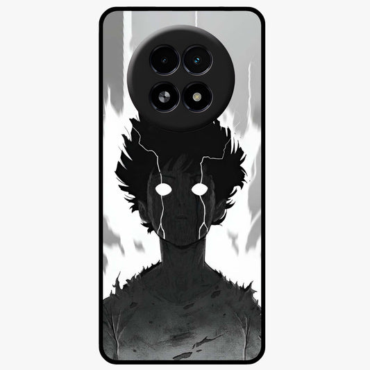 Awakened Inner Rage Glass Case showing flat back view with intense artistic artwork and glossy glass finish.