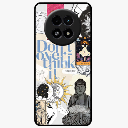 Ethereal Thoughts Glass Case showing flat back view with dreamy artistic artwork and glossy glass finish.