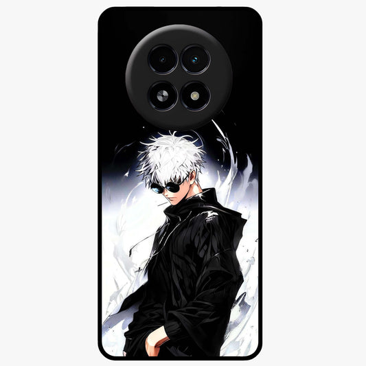 Limitless Shadow King Glass Case showing flat back view with powerful shadow warrior artwork and glossy glass finish.