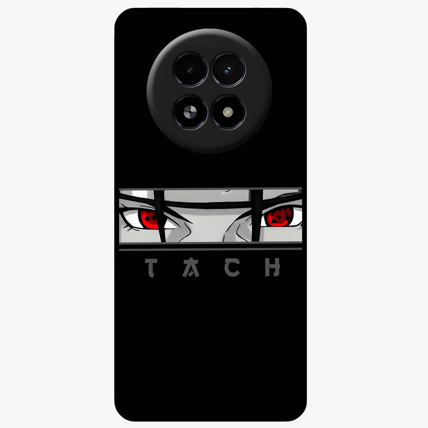 Scarlet Gaze Dominance Glass Case showing flat back view with striking red themed artwork and glossy glass finish.