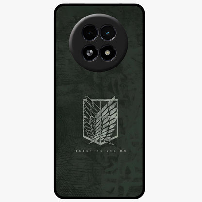Wings Of Freedom Glass Case showing flat back view with symbolic wings artwork and glossy glass finish.