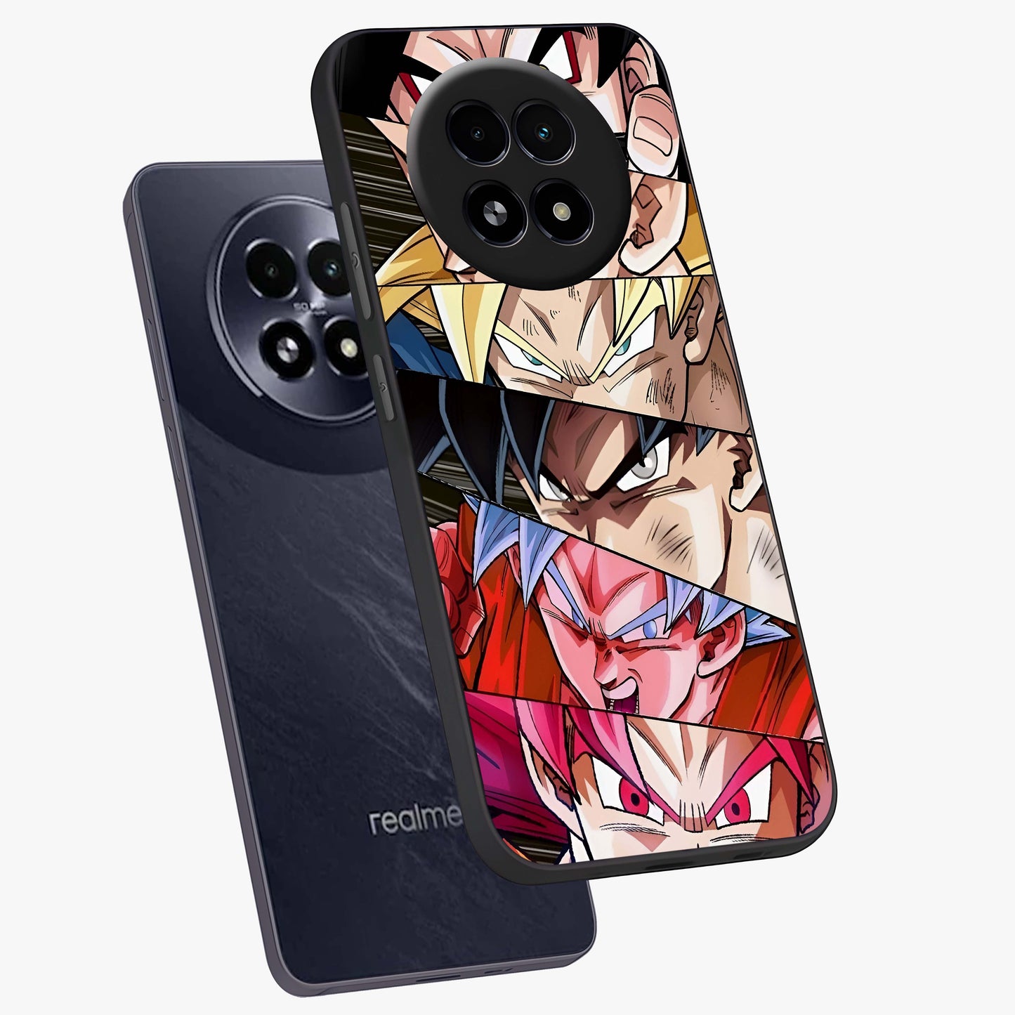 Anime Character Glass Case displayed in angled mockup highlighting colorful anime character illustration.