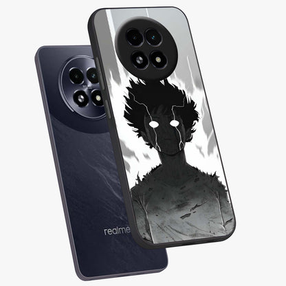 Awakened Inner Rage Glass Case displayed in angled mockup highlighting powerful graphic design and bold artistic theme.