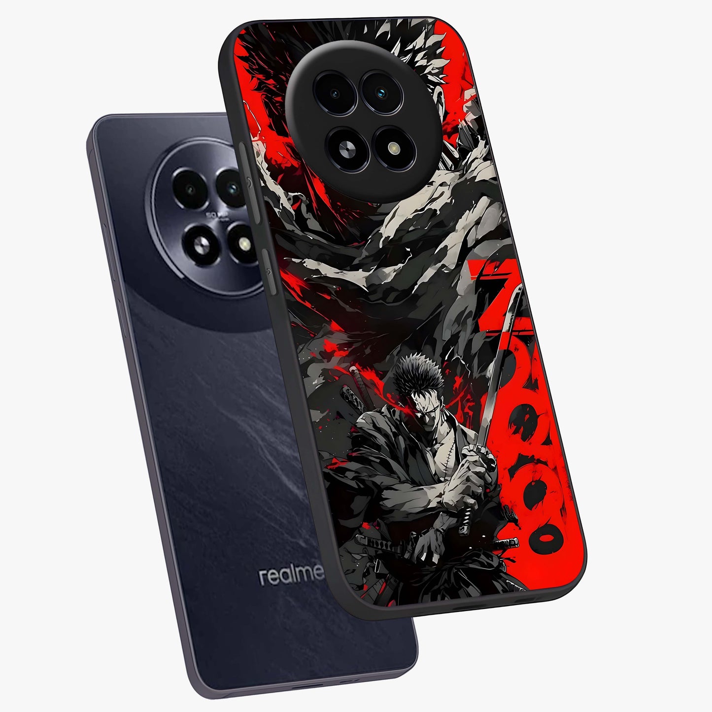 Demon Sword Resolve Glass Case displayed in angled mockup highlighting powerful demon sword illustration with dark fantasy aesthetic.