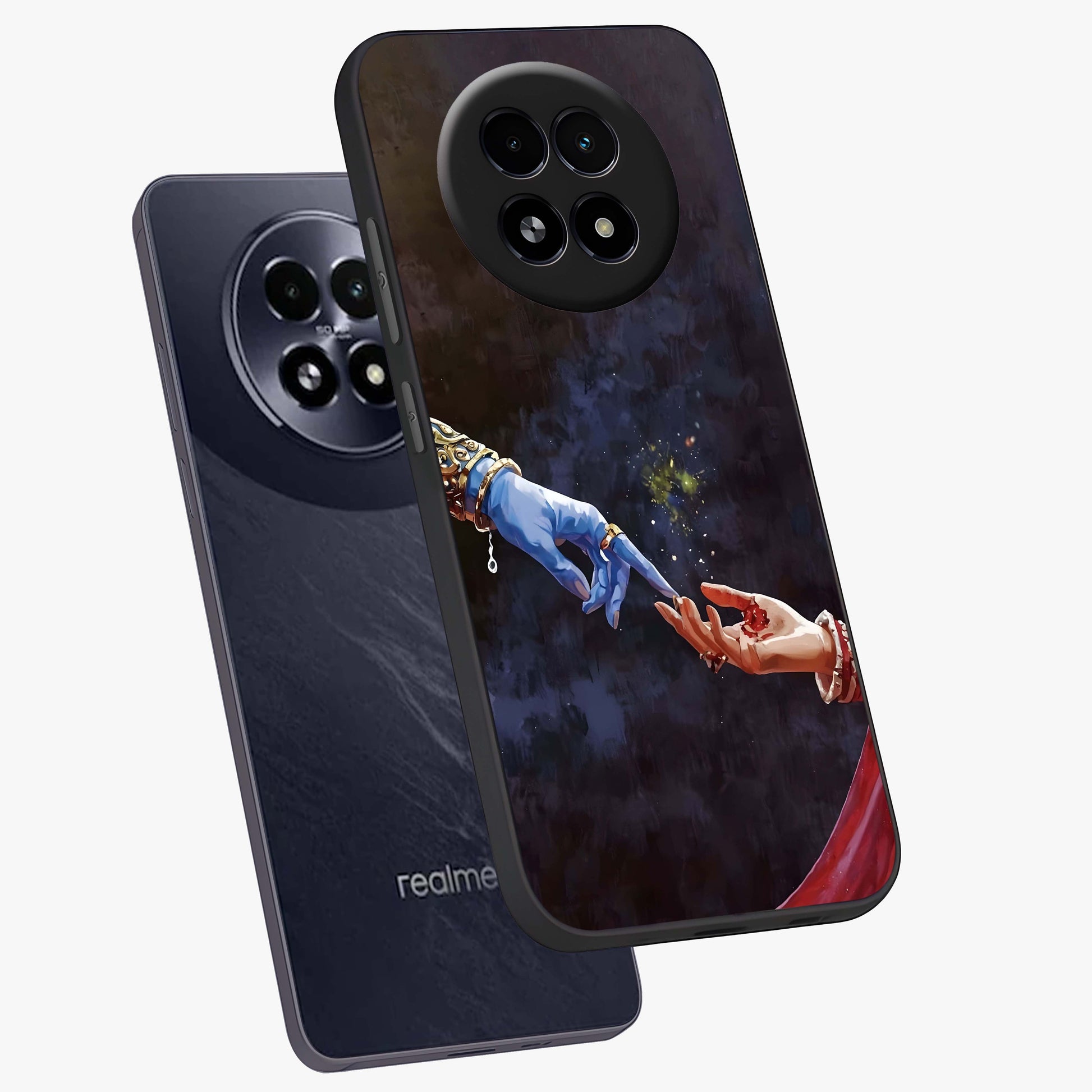 Divine Touch Eternal Glass Case displayed in angled mockup highlighting elegant divine inspired design with calm aesthetic style.