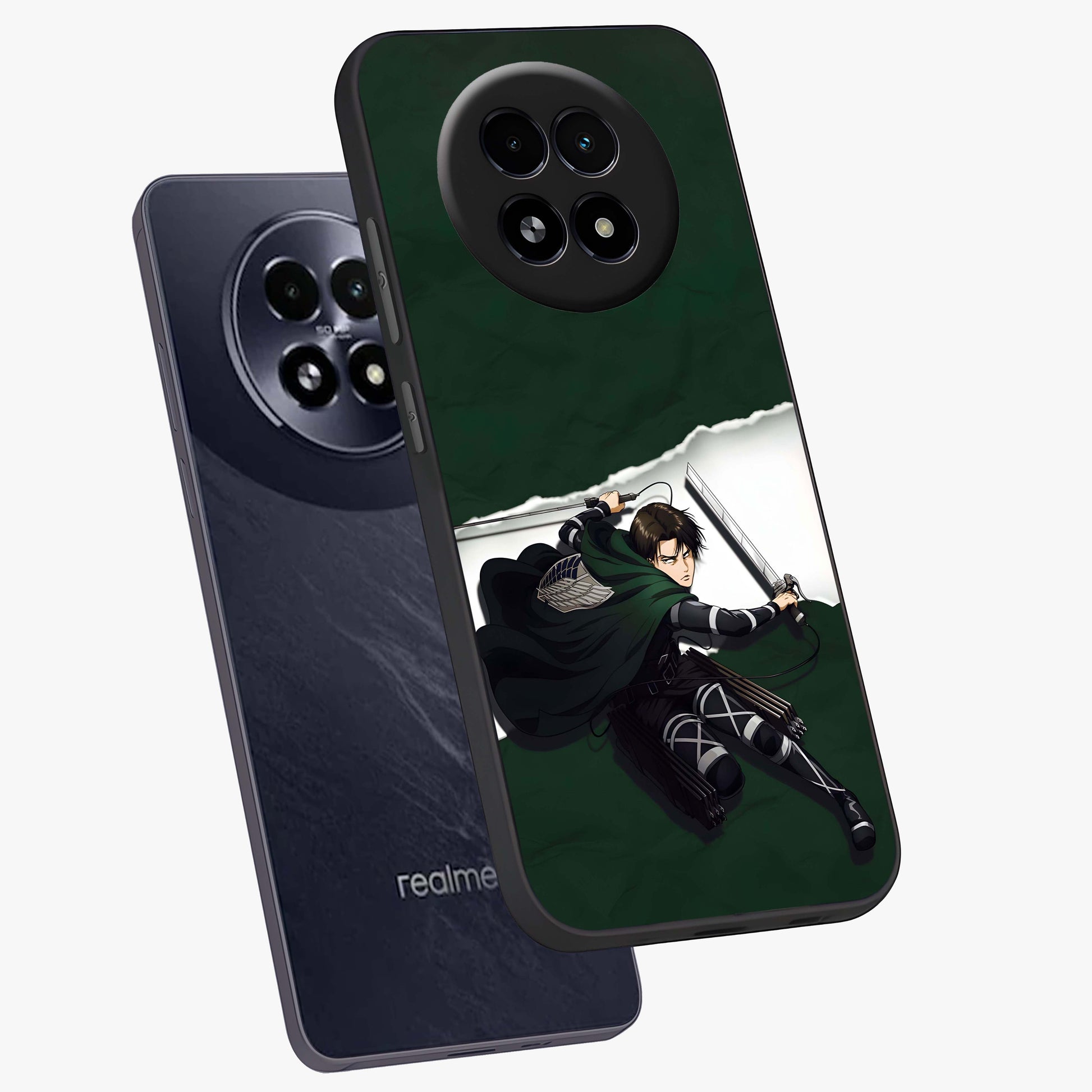 Emerald War Vanguard Glass Case displayed in angled mockup highlighting intense battle inspired design with emerald tone aesthetic.