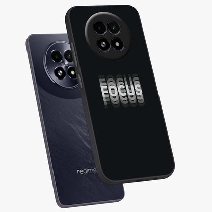 Focus Mode On Glass Case displayed in angled mockup highlighting clean minimal text artwork with modern aesthetic style.