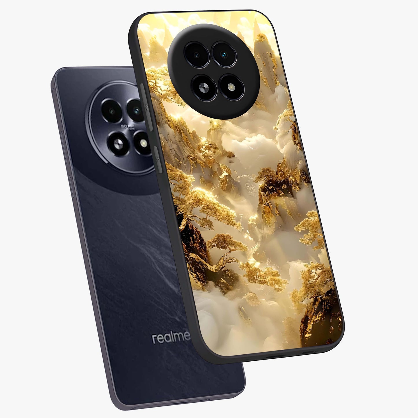 Gates Of Illumination Glass Case displayed in angled mockup highlighting radiant portal inspired design with fantasy aesthetic.