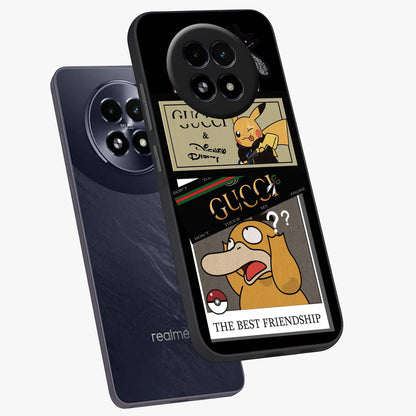 Gucci Play Mashup Glass Case displayed in angled mockup highlighting stylish fashion mashup design with bold aesthetic.