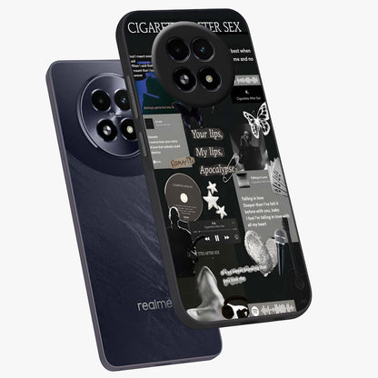 Midnight Love Echo Glass Case displayed in angled mockup highlighting elegant love inspired design with deep aesthetic style.