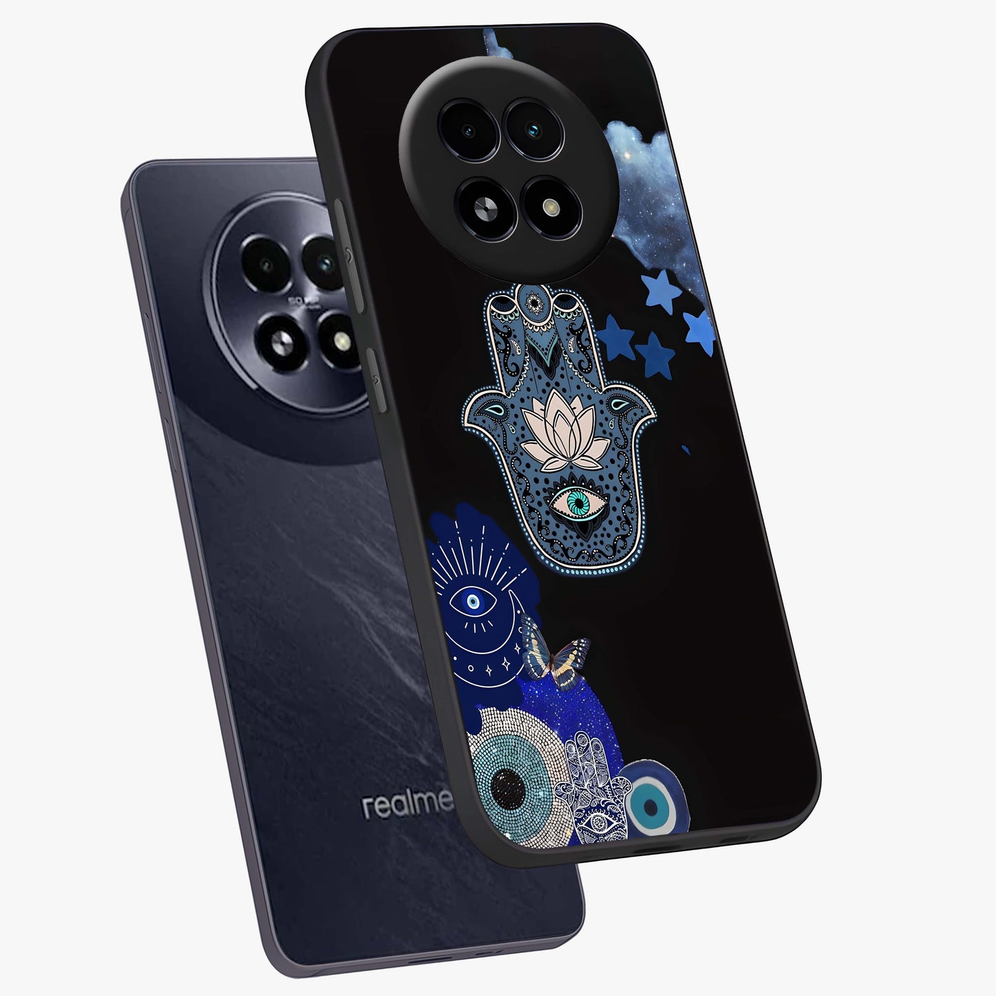Mystic Hand Aura Glass Case displayed in angled mockup highlighting magical aura design with spiritual aesthetic style.