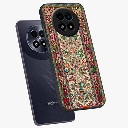 Persian Inspired Glass Case displayed in angled mockup highlighting intricate traditional design with elegant cultural aesthetic.