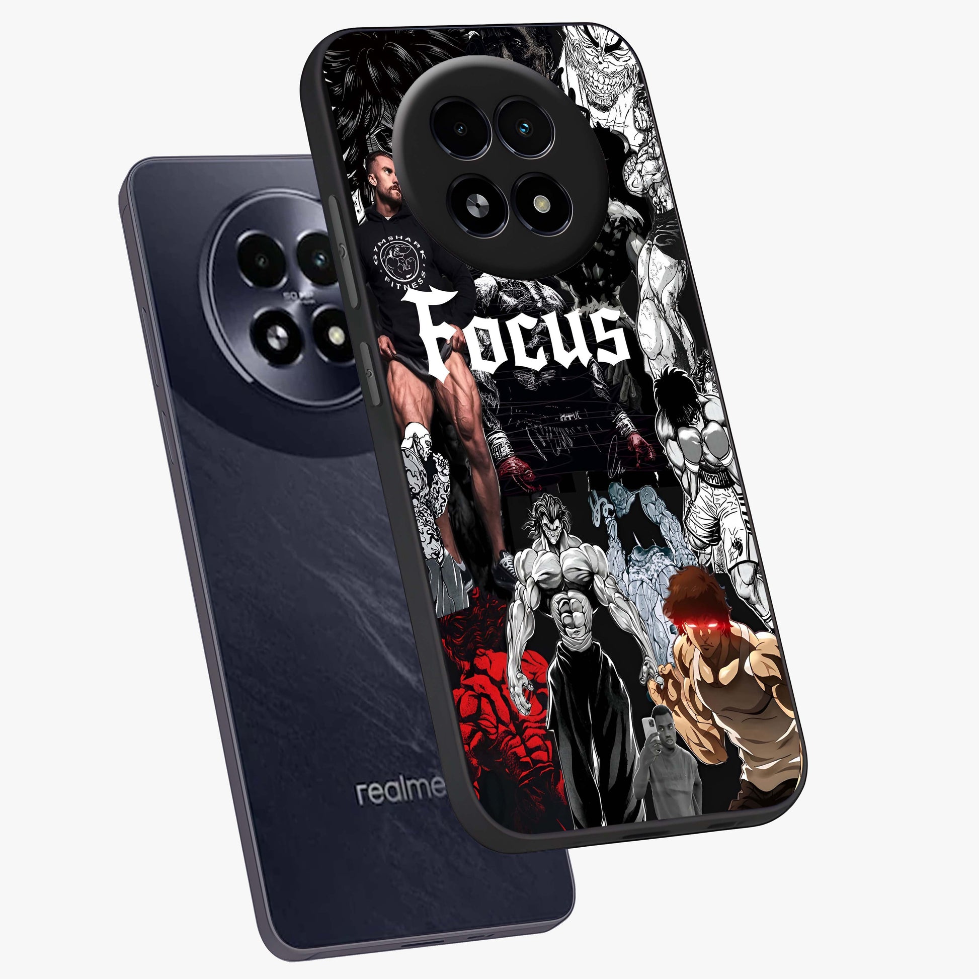 Relentless Power Focus Glass Case displayed in angled mockup highlighting bold statement design with modern aesthetic style.