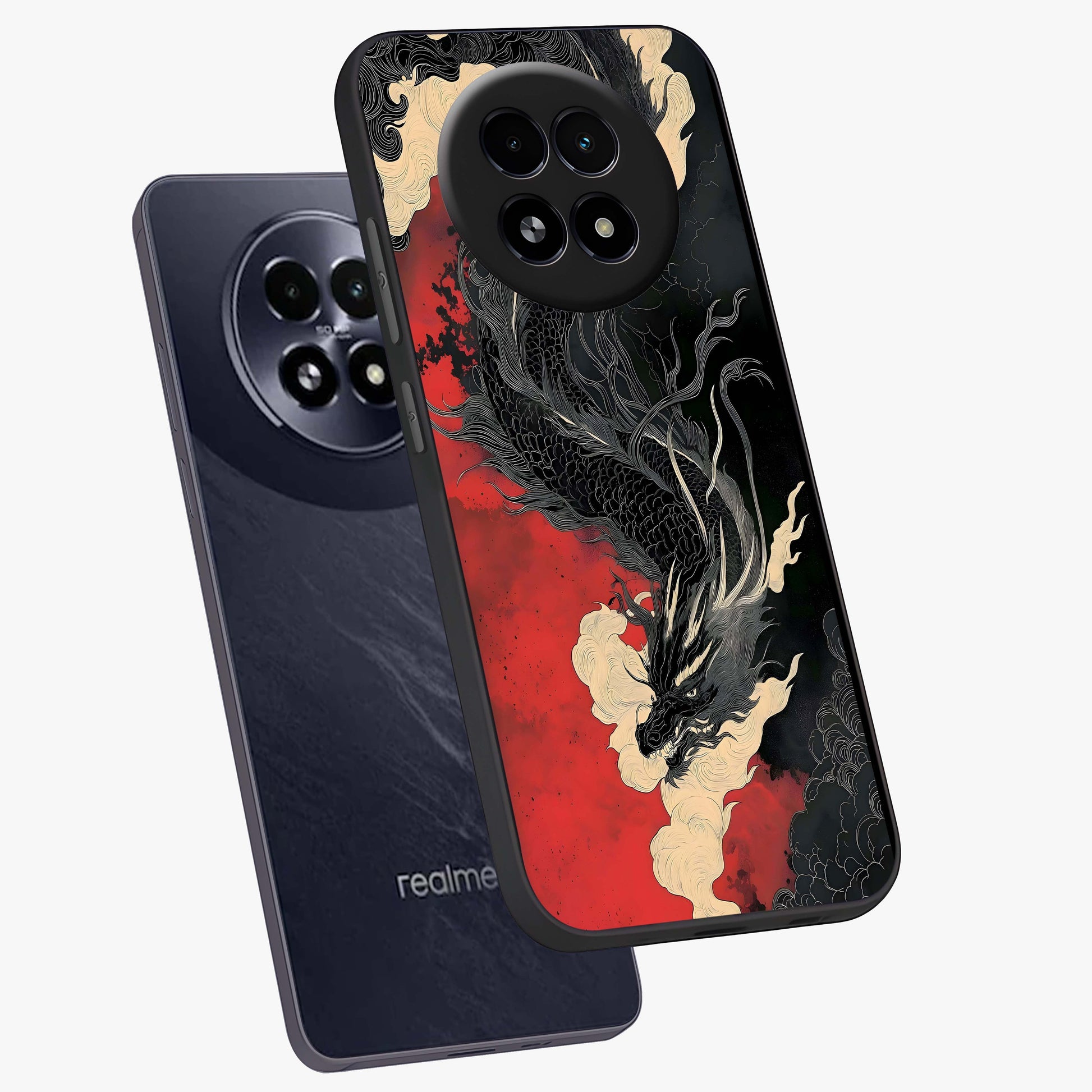 Shadow Dragon Fury Glass Case displayed in angled mockup highlighting powerful dragon illustration with dark fantasy aesthetic.