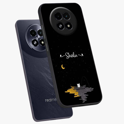Silent Night Row Glass Case displayed in angled mockup highlighting peaceful evening design with dreamy night aesthetic.