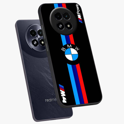 Turbo BMW Beast Glass Case displayed in angled mockup highlighting sleek racing car design with bold automotive aesthetic.