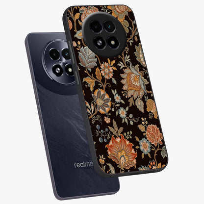 Vintage Floral Dream Glass Case displayed in angled mockup highlighting elegant vintage flower design with soft aesthetic style.