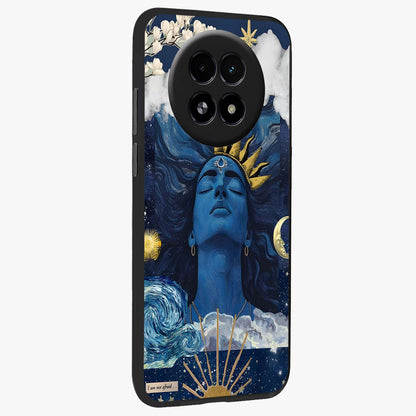Aesthetic Lord Shiva Glass Case upright view showcasing powerful Lord Shiva artwork with devotional theme.