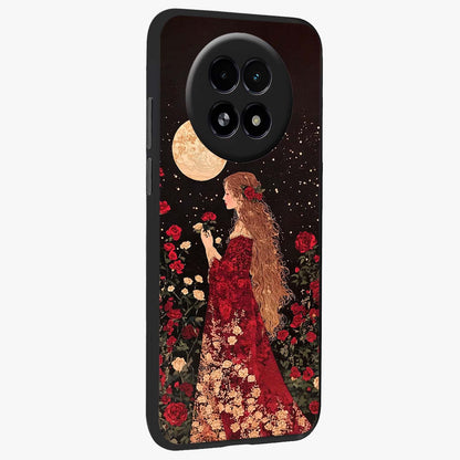 Crimson Dreams Glass Case upright view showcasing dreamy red toned artwork with modern aesthetic style.