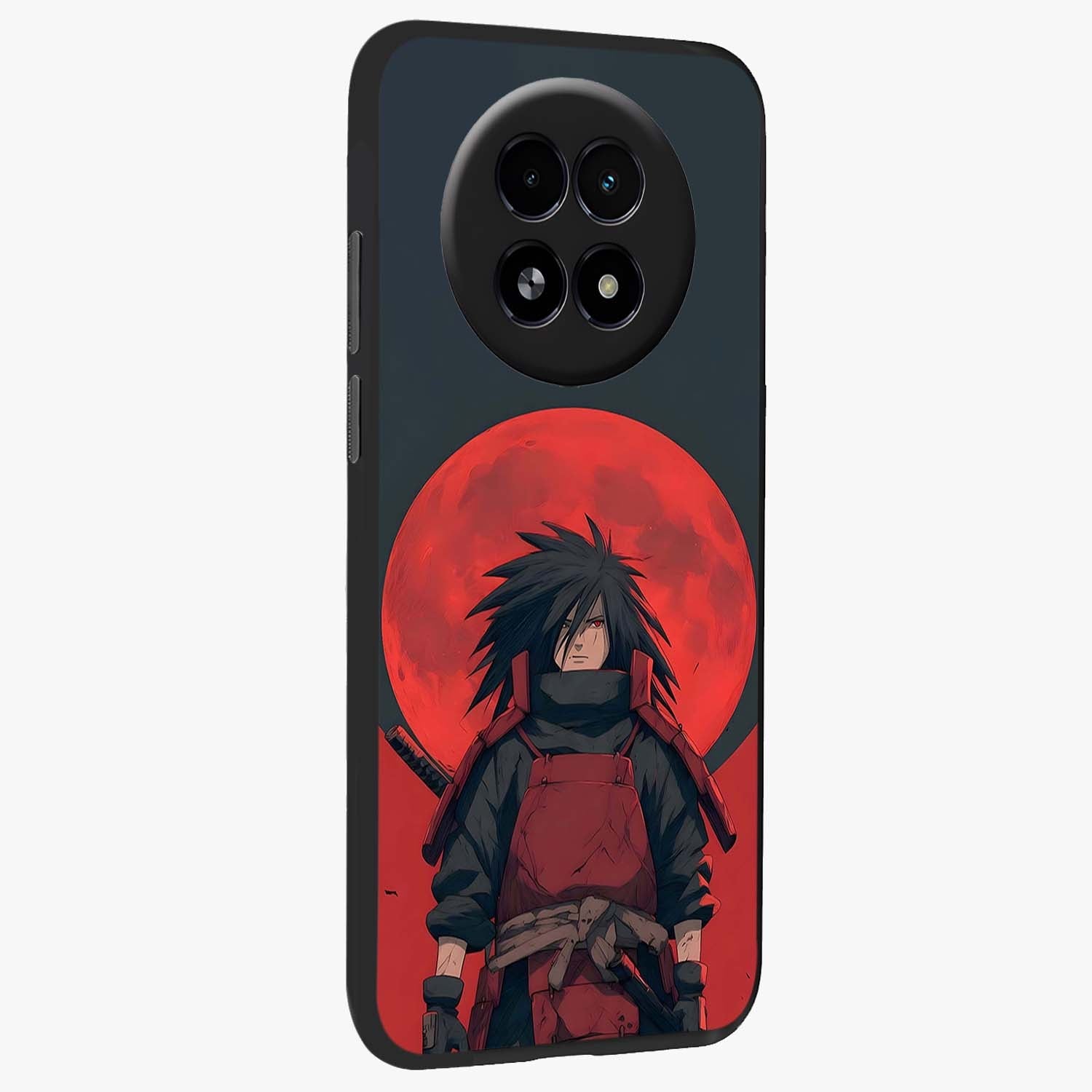 Crimson Moon Warlord Glass Case upright view showcasing powerful warlord artwork with dark celestial theme.