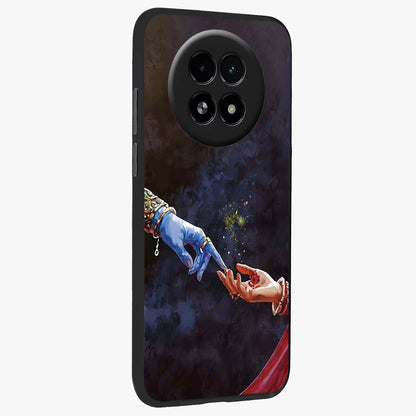 Divine Touch Eternal Glass Case upright view showcasing peaceful spiritual artwork with eternal divine theme.