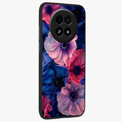 Flower Paper Art Pattern Glass Case upright view showcasing decorative paper floral artwork with creative craft style.