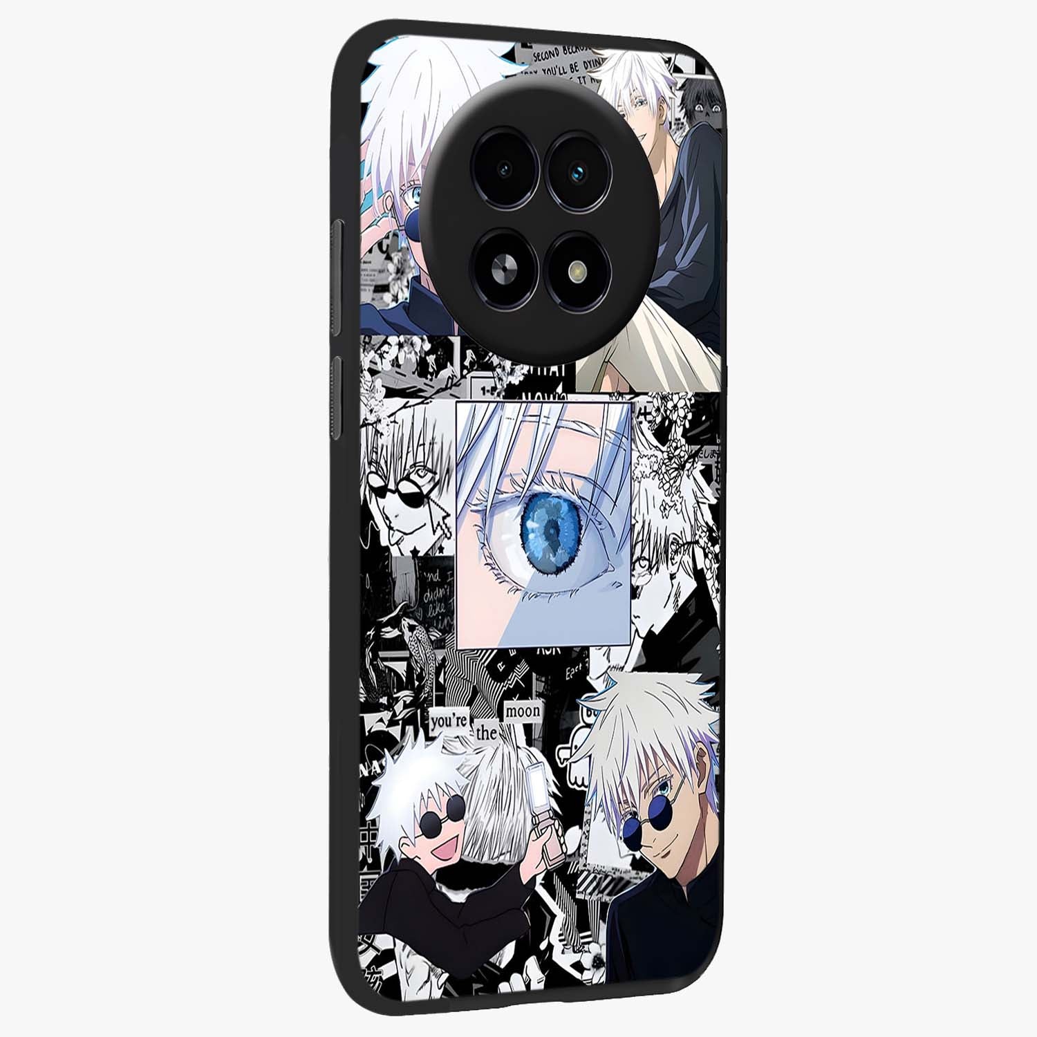Infinity Sorcerer Chaos Glass Case upright view showcasing dramatic sorcerer artwork with chaotic mystical theme.