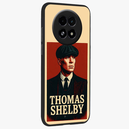 Vintage Mafia Authority Glass Case upright view showcasing dramatic vintage artwork with iconic authority theme.