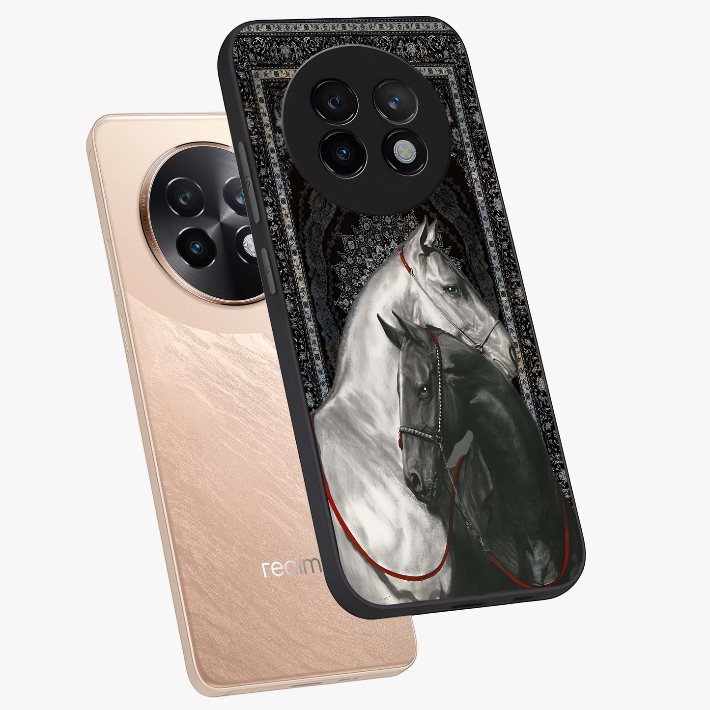 Majestic Ride Legacy Glass Case displayed in angled mockup highlighting sleek vehicle design with bold racing aesthetic.