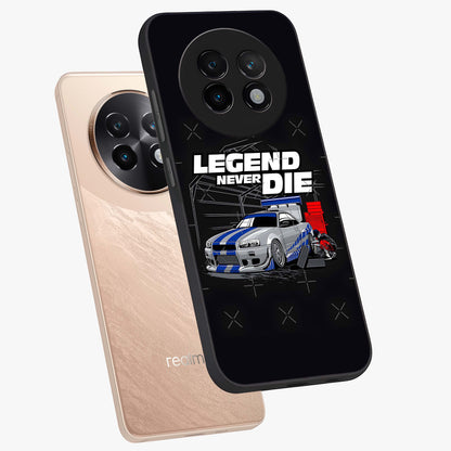 Midnight Racing Legacy Glass Case displayed in angled mockup highlighting dynamic automotive design with bold midnight aesthetic.