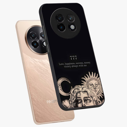 Mystic Victory Aura Glass Case displayed in angled mockup highlighting energetic aura design with bold mystical aesthetic.