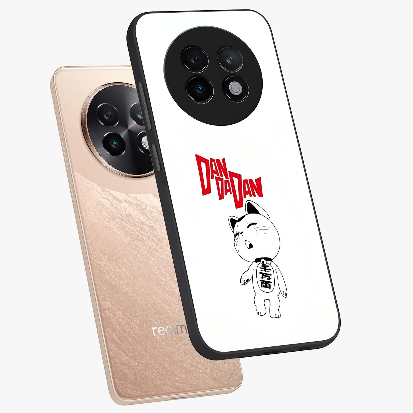 Playful Spirit Charm Glass Case displayed in angled mockup highlighting lively decorative design with playful aesthetic style.