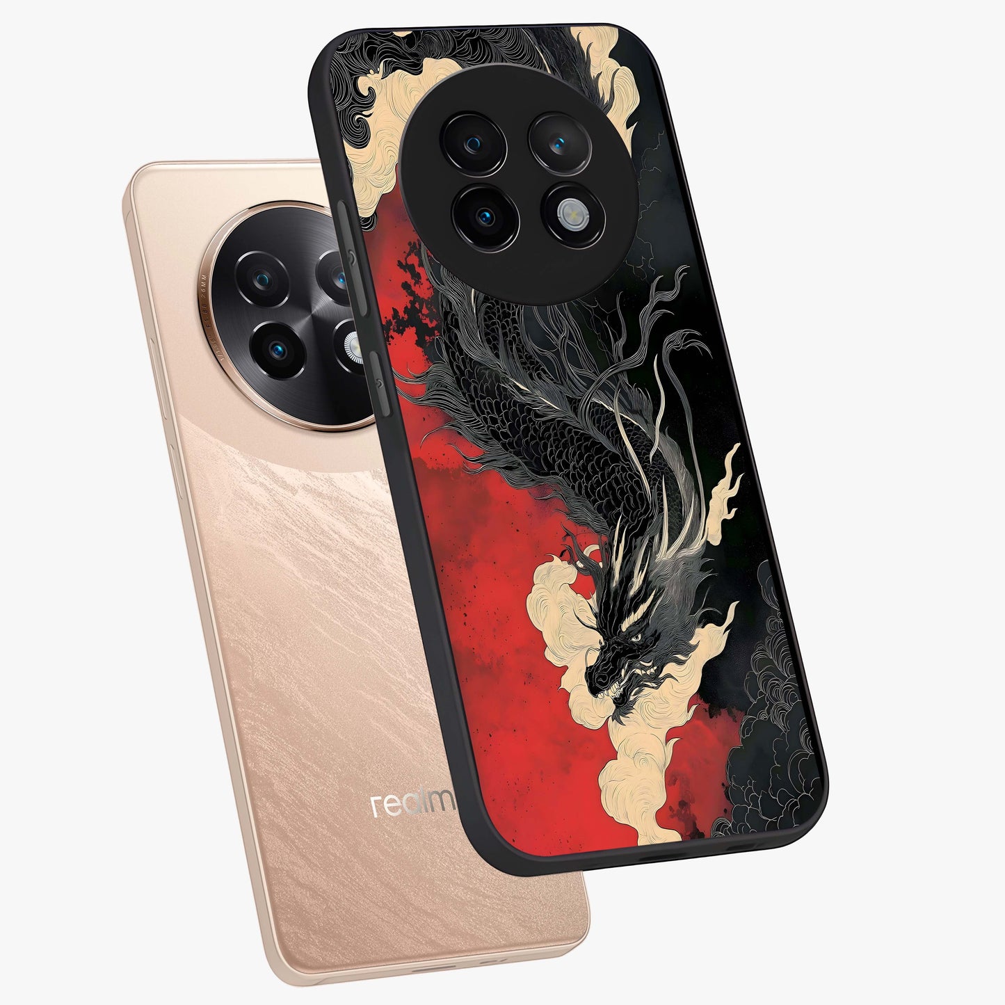 Shadow Dragon Fury Glass Case displayed in angled mockup highlighting powerful dragon illustration with dark fantasy aesthetic.