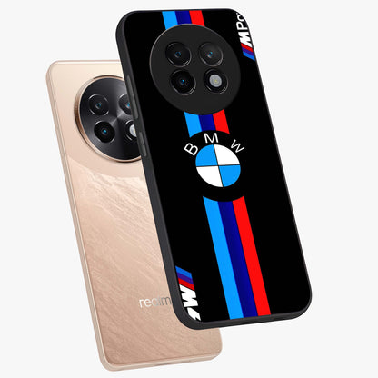 Turbo BMW Beast Glass Case displayed in angled mockup highlighting sleek racing car design with bold automotive aesthetic.