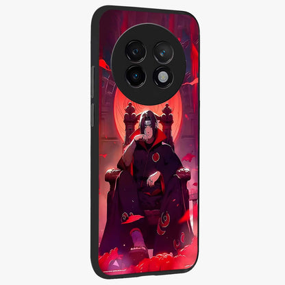 Blood Moon Sovereign Glass Case upright view showcasing powerful moon inspired artwork with cosmic aesthetic style.