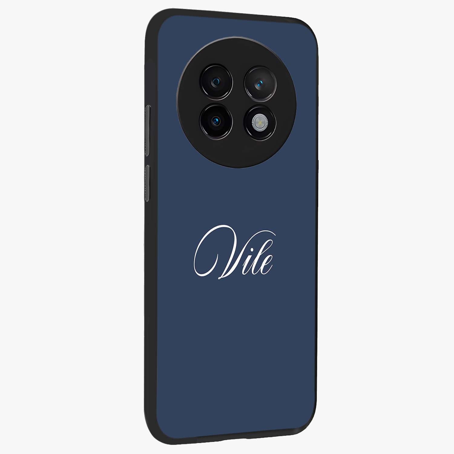 Blue Vintage Floral Pattern Glass Case displayed in angled mockup highlighting classic blue floral pattern and retro aesthetic design.