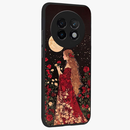 Crimson Dreams Glass Case upright view showcasing dreamy red toned artwork with modern aesthetic style.