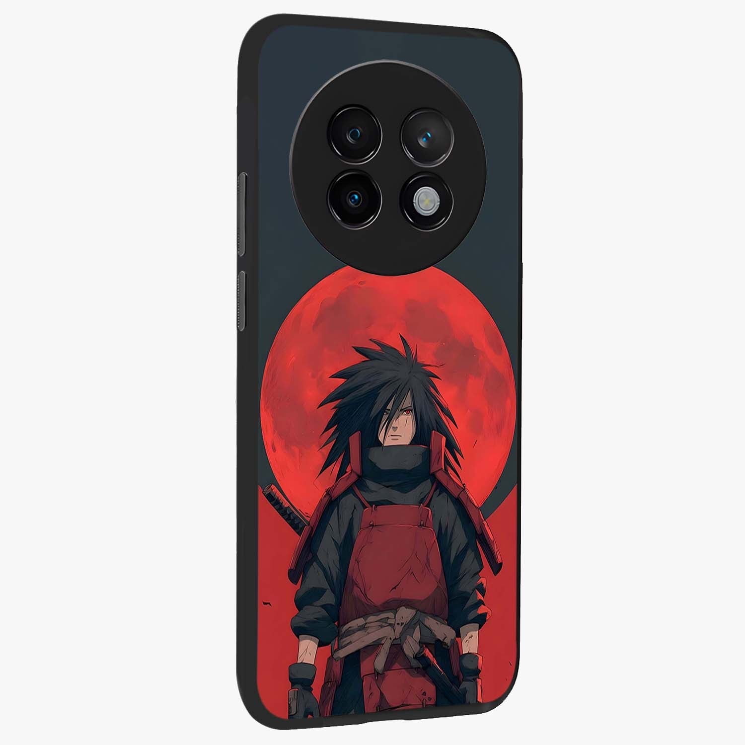 Crimson Moon Warlord Glass Case upright view showcasing powerful warlord artwork with dark celestial theme.