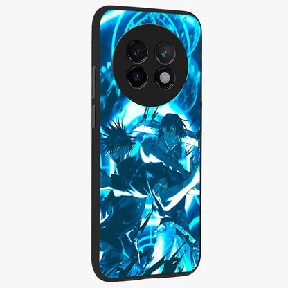 Cursed Energy Clash Glass Case upright view showcasing dramatic clash artwork with bold supernatural theme.