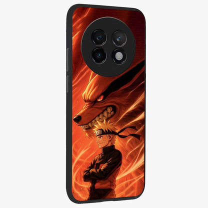 Nine Tails Legacy Glass Case upright view showcasing dramatic nine-tails artwork with intense anime themed design.