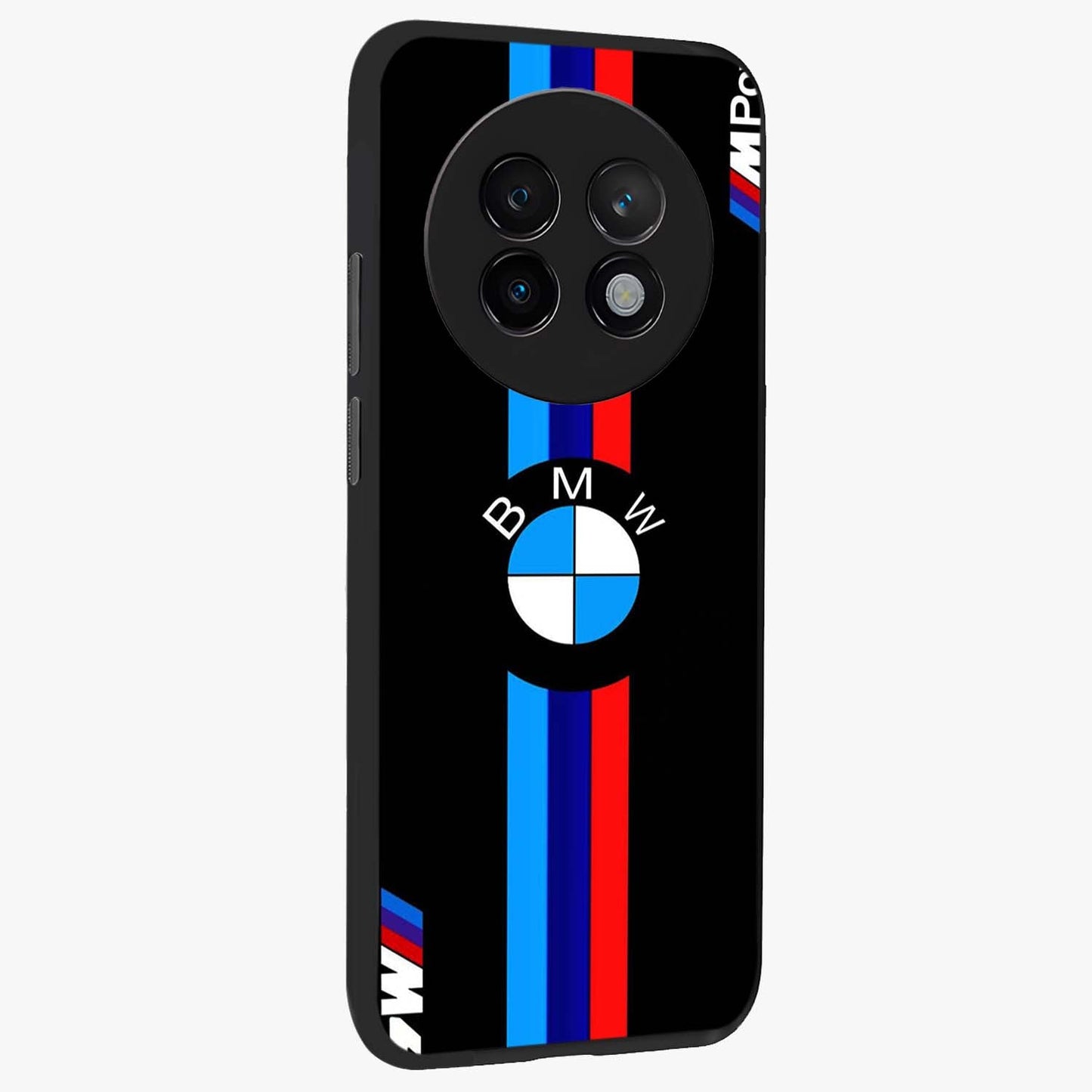 Turbo BMW Beast Glass Case upright view showcasing powerful car artwork with modern motorsport theme.