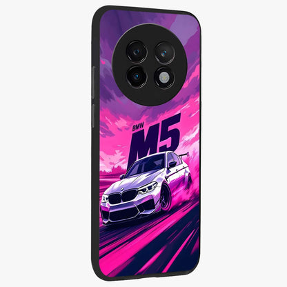 Velocity Drift Pulse Glass Case upright view showcasing powerful racing artwork with energetic motorsport theme.