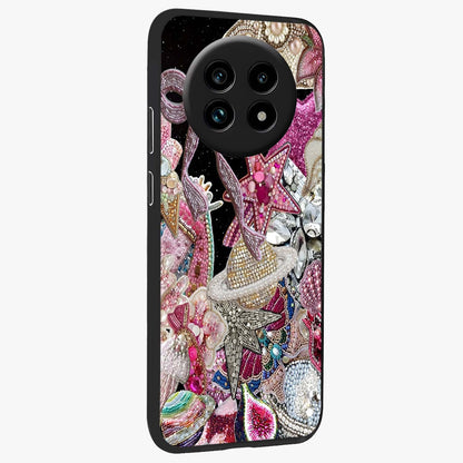 Starlit Jewel Dream Glass Case upright view showcasing radiant star inspired artwork with magical night theme.
