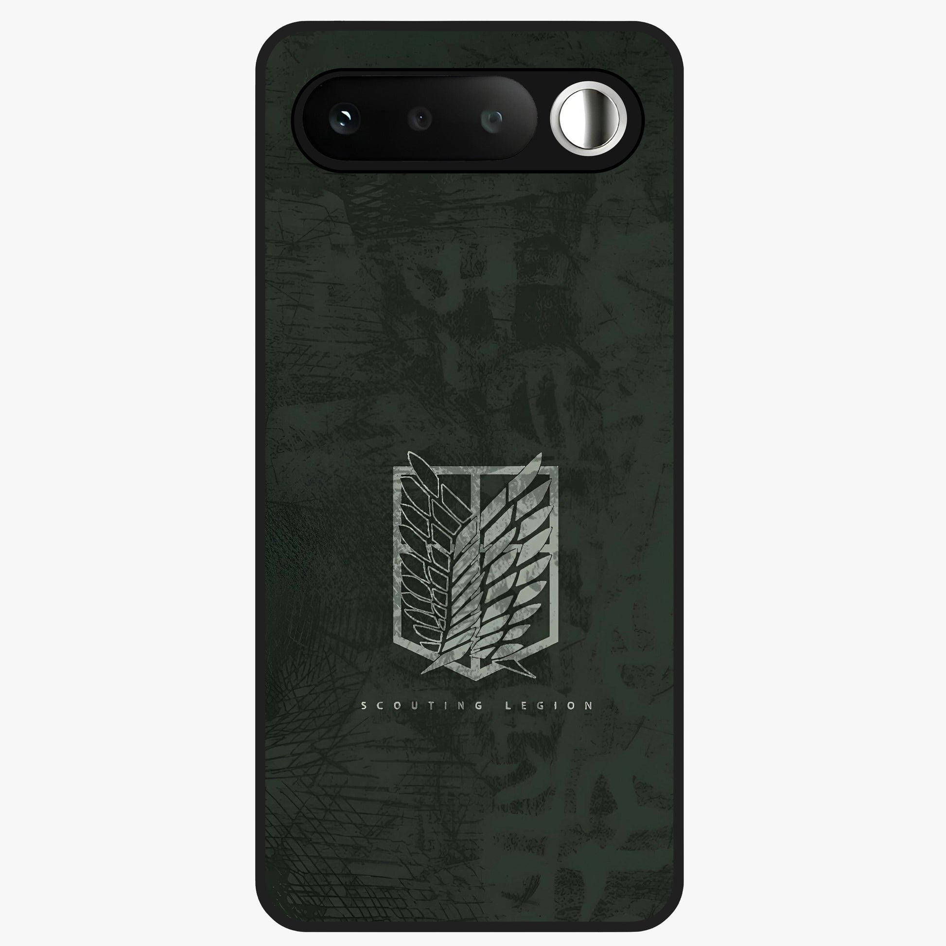 Wings Of Freedom Glass Case showing flat back view with symbolic wings artwork and glossy glass finish.