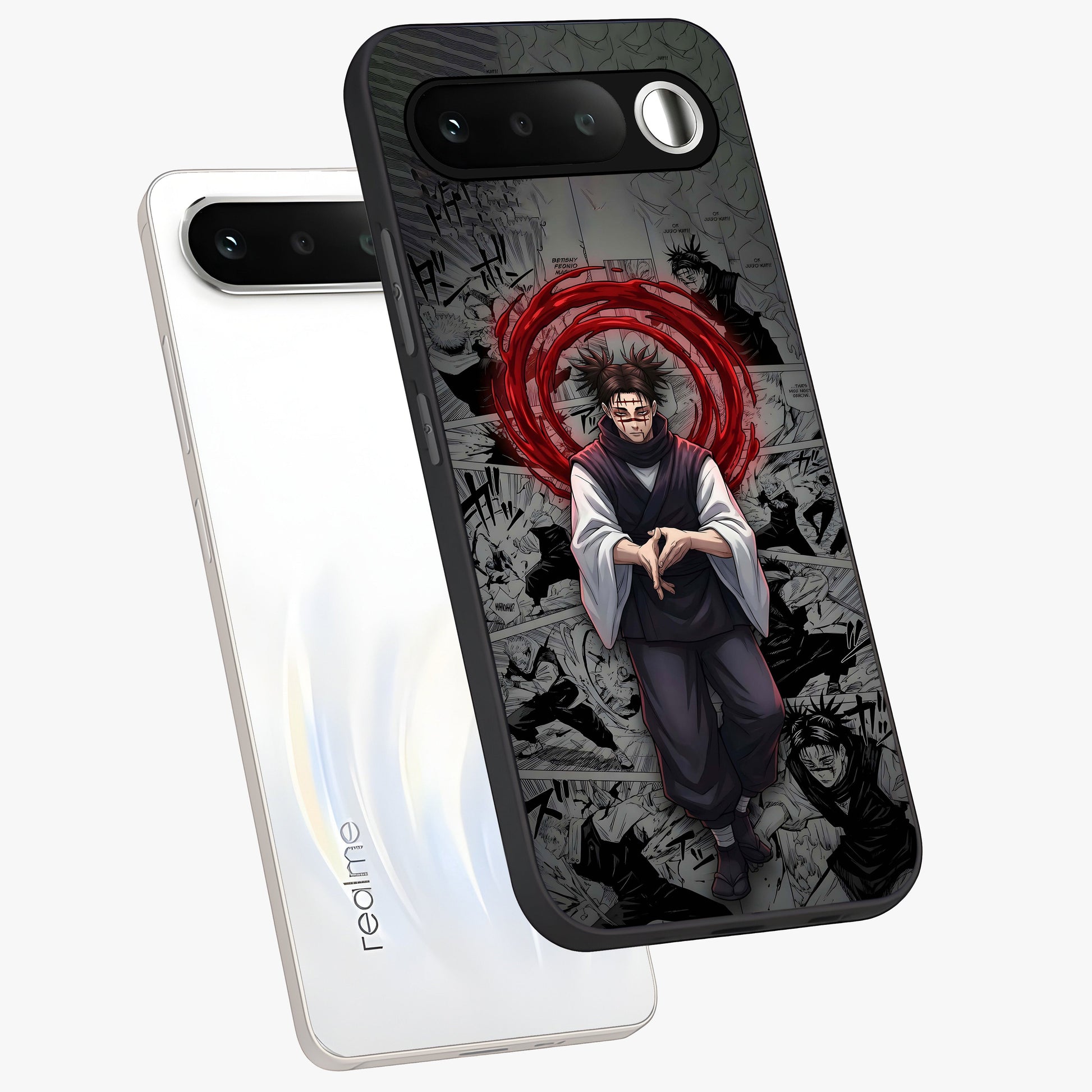 Cursed Ritual Ascension Glass Case displayed in angled mockup highlighting mystical ritual illustration with supernatural aesthetic.