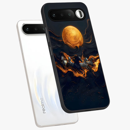 Golden Royal Heritage Glass Case displayed in angled mockup highlighting luxurious heritage design with golden aesthetic style.